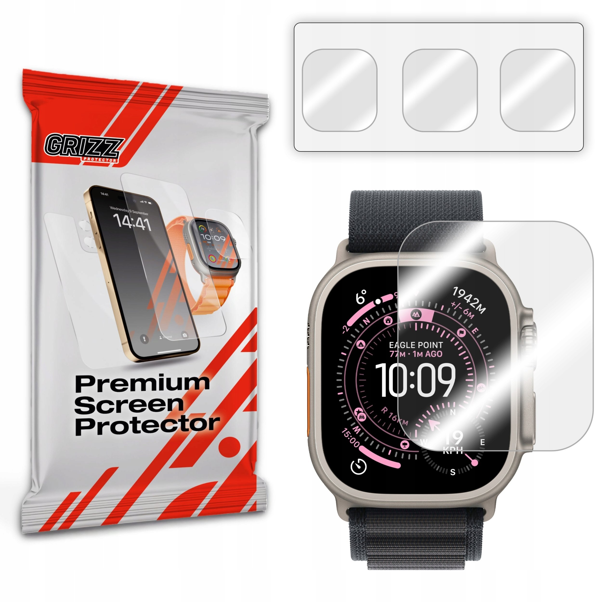Folia hydrożelowa GrizzGlass Hydrofilm do Apple Watch Ultra 3 49mm
