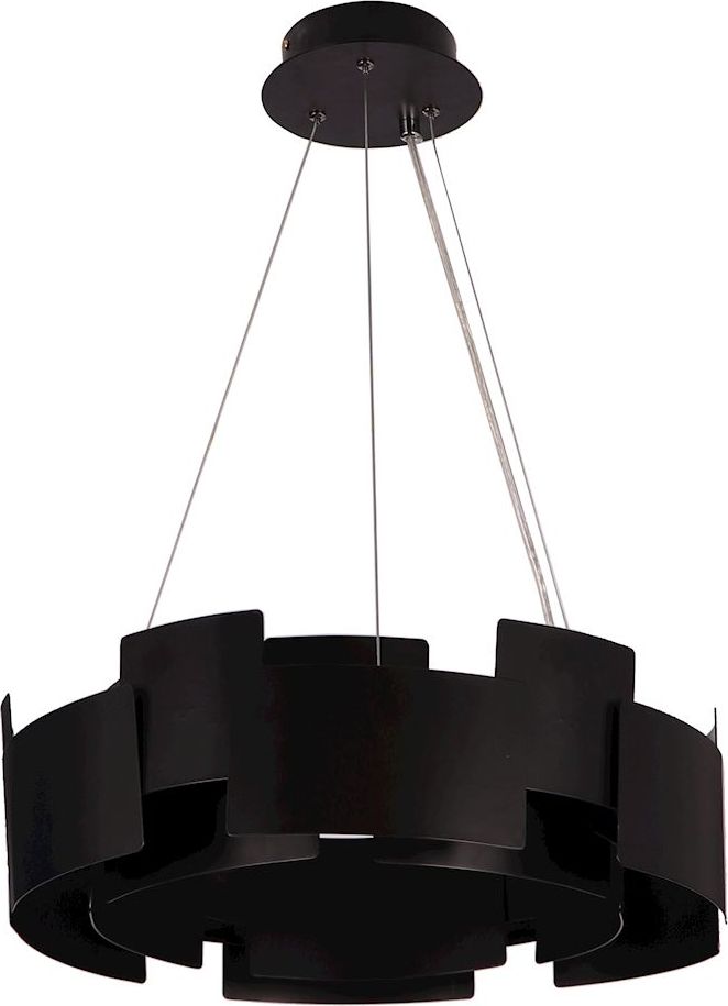 Lampa wisząca Milagro Nowoczesna lampa sufitowa ledowa czarna Milagro TORINO ML6141