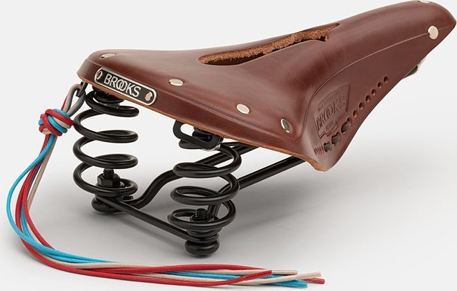 Brooks Siodełko BROOKS FLYER CARVED, Brown, Steel Rail, Waga 860g, Linia Leather (NEW)