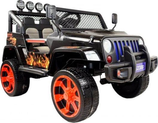 Super-Toys MEGA JEEP SUNSHINE, NAPĘD 4X4, 2X12V, WOLNY START/ MIĘKKIE KOŁA, BLUETOOTH, RADIO EXCLUSIVE/2388