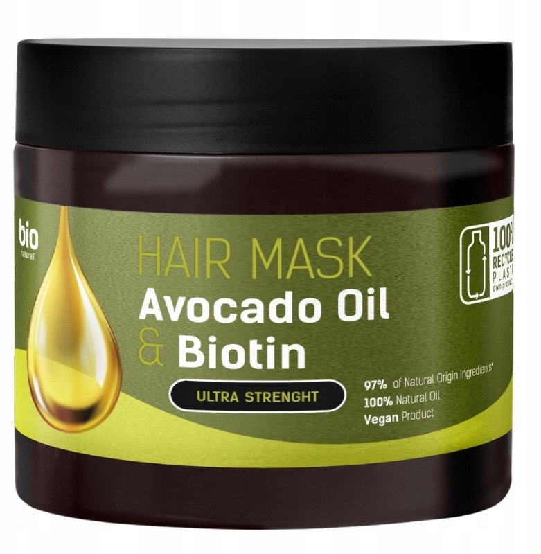 Bio Naturell Maska do włosów Avocado Oil & Biotin 295ml