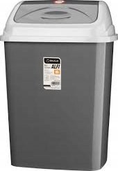 Kosz na śmieci Galicja uchylny szary (24211)