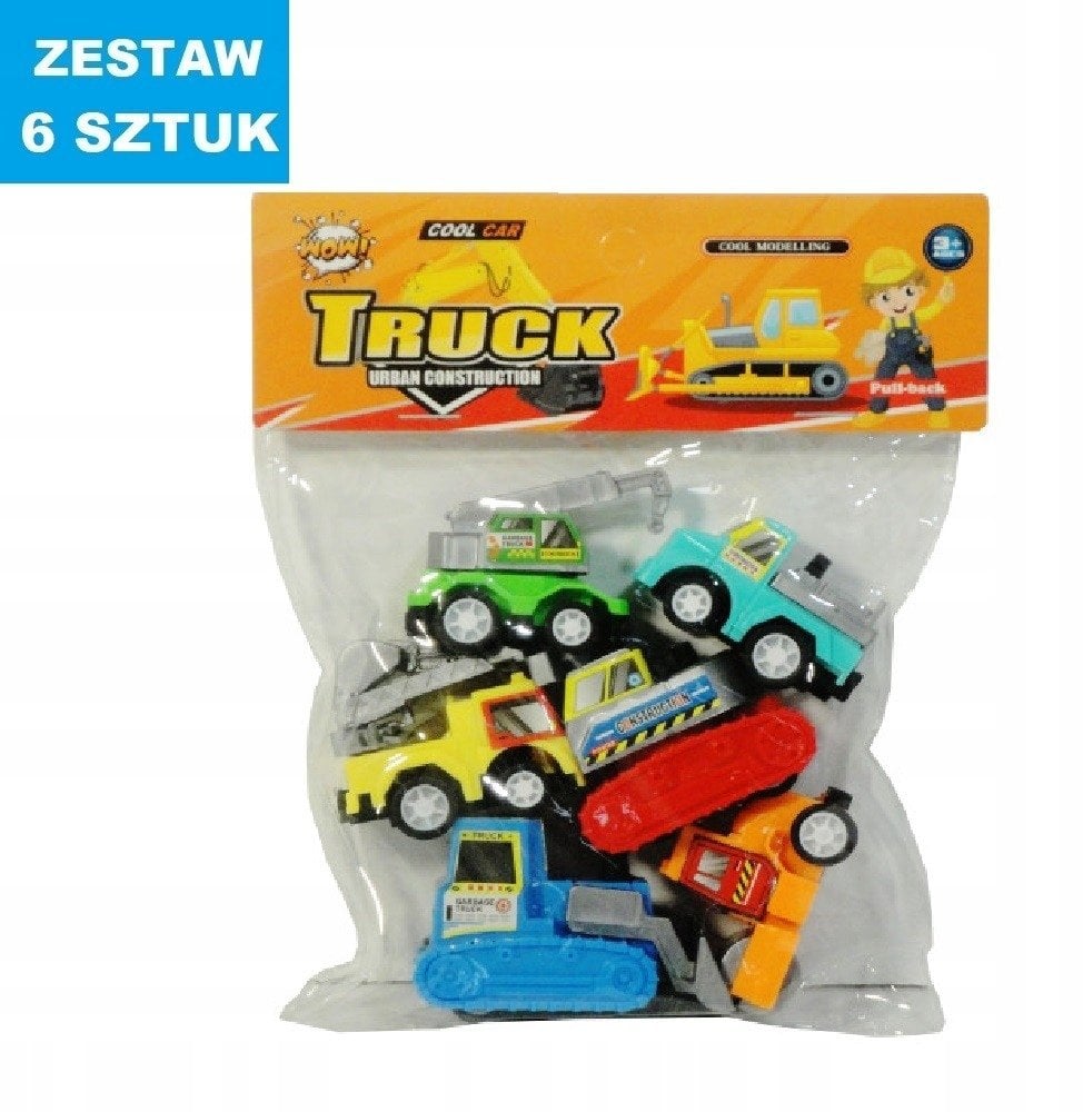 Auta budowlane z napędem 6 szt.