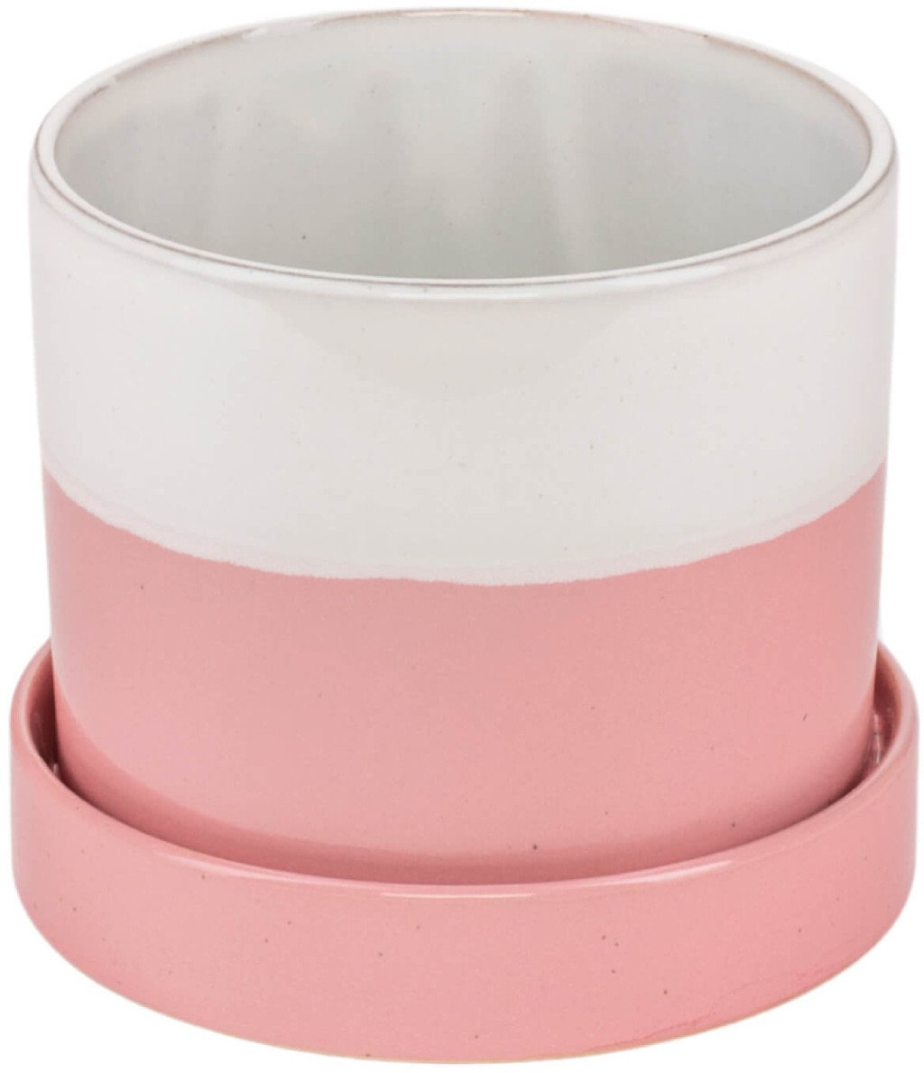 Osłonka ceramiczna INGER z podstawką różowa S