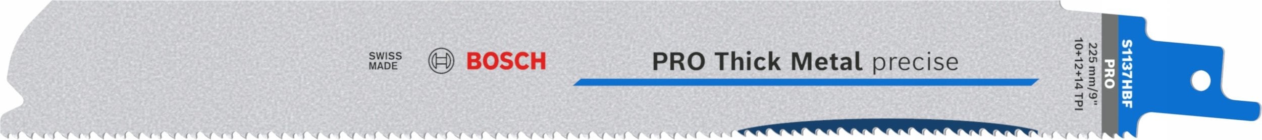BOSCH BRZESZCZOT DO PIŁY SZABLASTEJ PRO THICK METAL PRECISE S1137HBF 1,1 x 25 x 225mm /25szt.