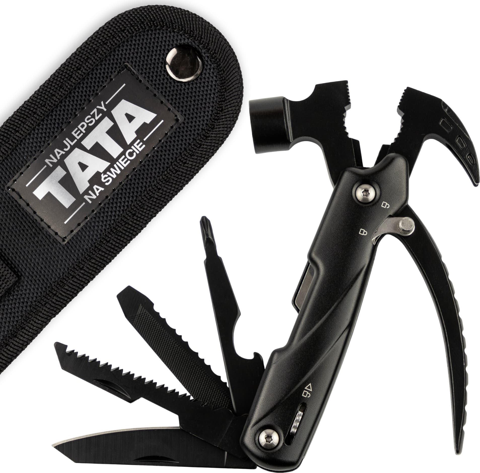 Froster Multitool - Narzędzie wielofunkcyjne dla Taty - młotek obcęgi nóż śrubokręt