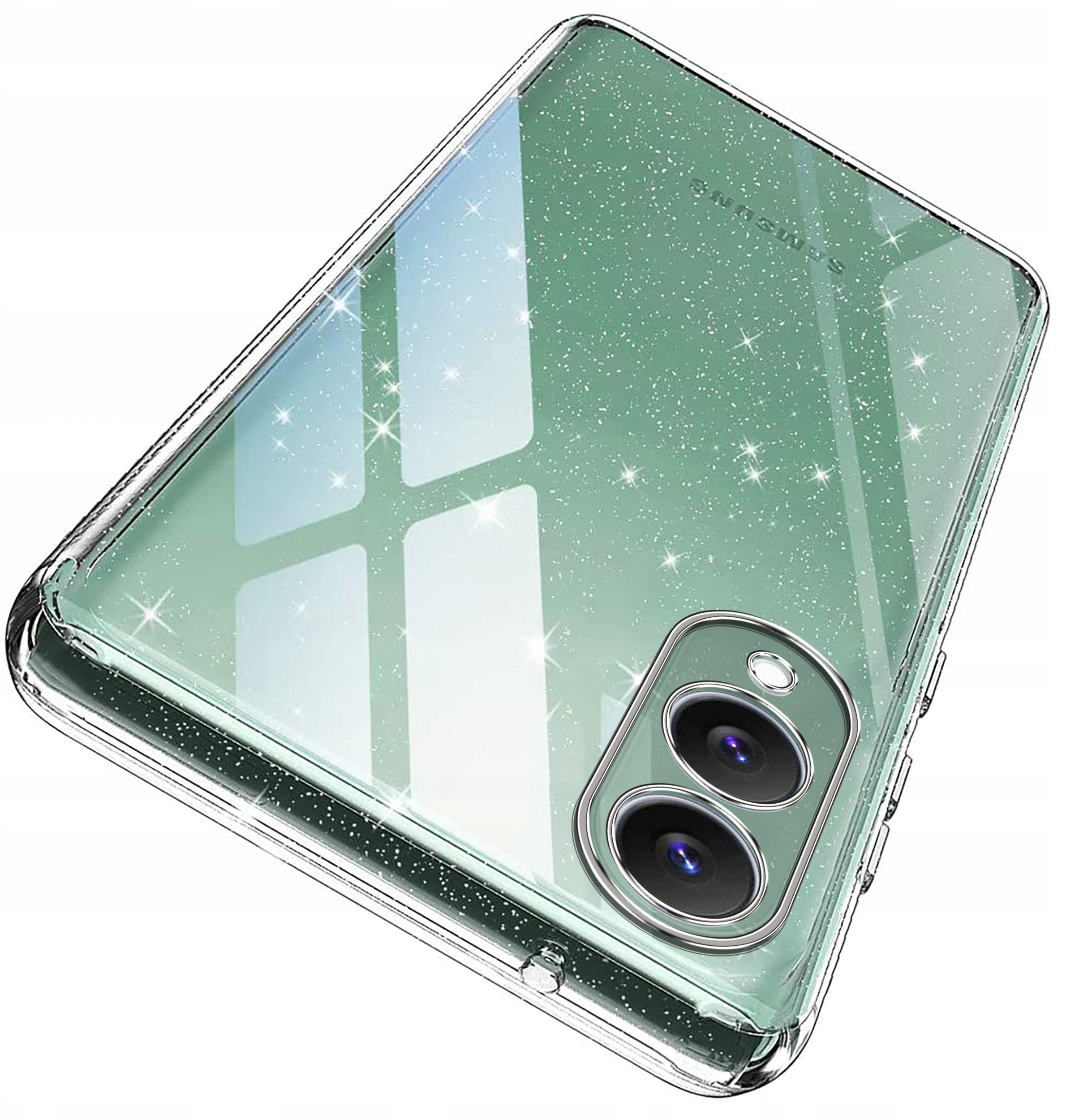 Etui do Samsung S25 Edge SILICONE BROKAT CASE + SZKŁO 9H