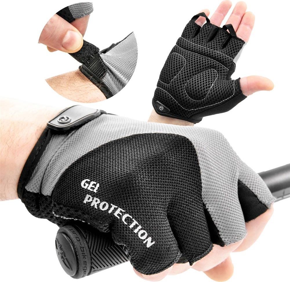 Accent Rękawiczki Rider, czarno - szare M