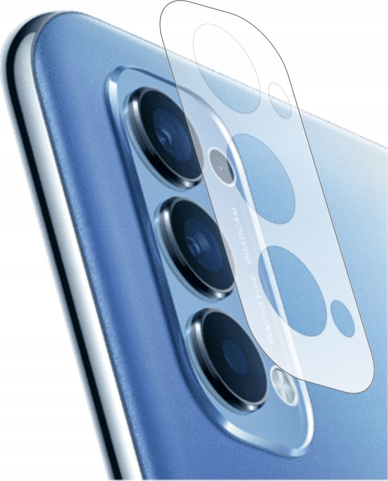 etumi Szkło Na Aparat Obiektyw Do Oppo Reno 4 Szybka 9H Szkło Hartowane Glass Ochrona Na Obiektyw Tył 9H Zestaw Glas0375