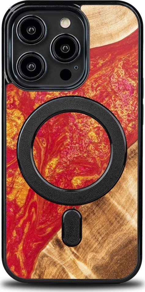 BeWood Etui Bewood Unique na iPhone 14 Pro - Neons - Paris z MagSafe