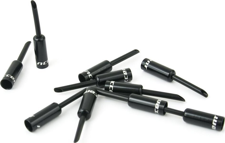 Końcówki pancerza hamulcowego Accent 5mm, z noskiem, aluminiowe, 10 szt