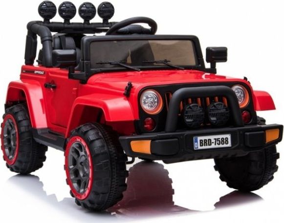 Lean Sport Auto na Akumulator Jeep BRD-7588 Czerwony 4x4
