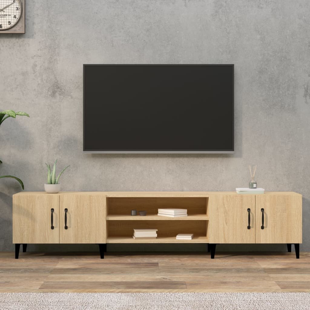 vidaXL Szafka pod TV, dąb sonoma, 180x31,5x40 cm