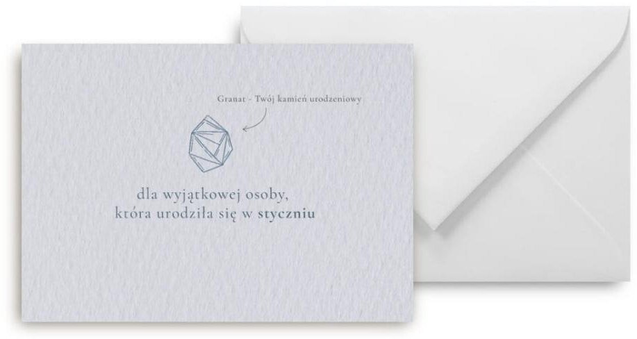 Mini kartka Urodziny styczeń