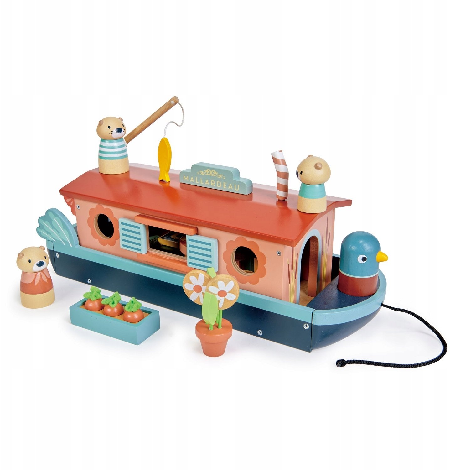 Misia rodzina na łodzi