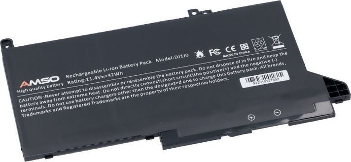 Bateria Nowa bateria do Dell Latitude 7280 7290 7380 7390 7480 7490 42Wh 11.4V 3500mAh DJ1J0 uniwersalny