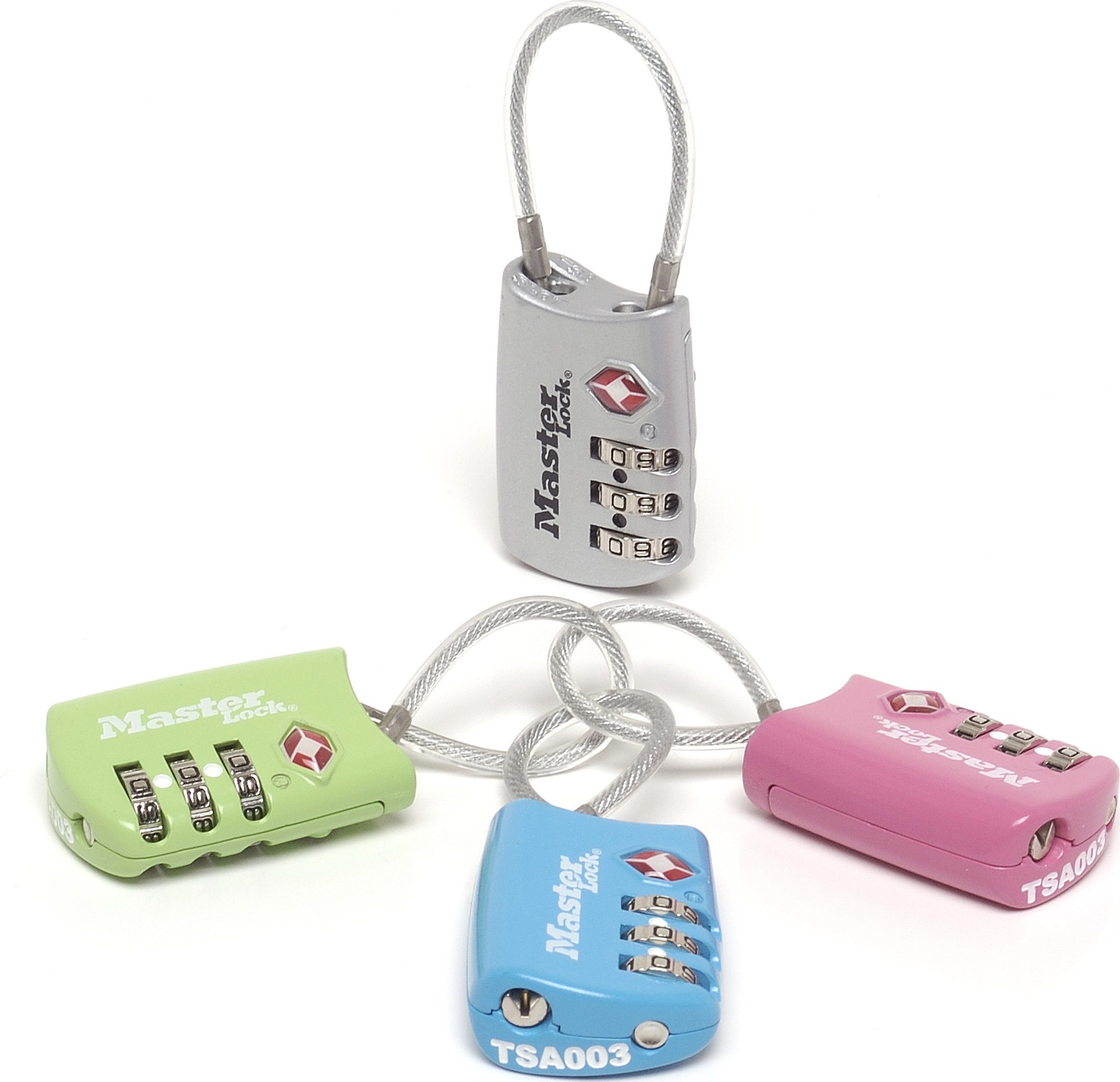 MasterLock Master Lock Combination Luggage Lock Color assorted TSA 4688EURD