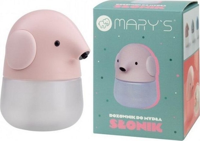 Dozownik do mydła słonik różowy