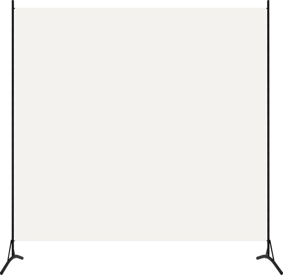 vidaXL Parawan 1-panelowy, biały, 175 x 180 cm