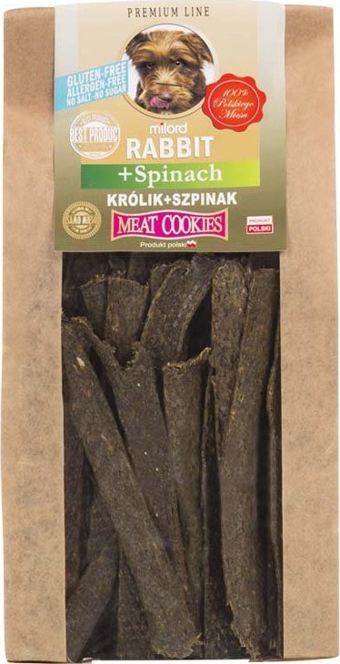 Ciastka dla psa Milord z królikiem i szpinakiem 80 g