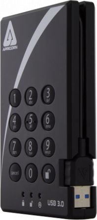 Dysk zewnętrzny HDD Apricorn Aegis Padlock 2TB Czarny (A25-3PL256-2000)