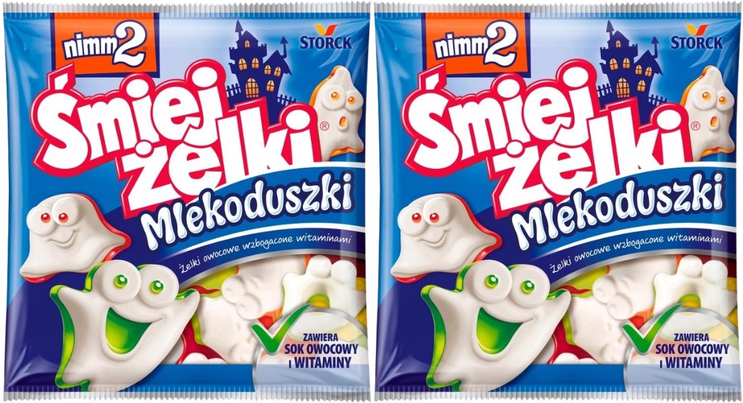 nimm2 Śmiejżelki Mlekoduszki Żelki owocowe wzbogacone witaminami 90 g x 2 sztuk