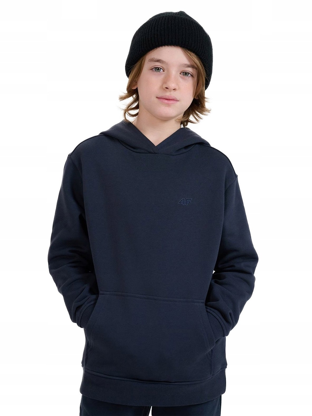 4f BLUZA SPORTOWA Z KAPTUREM DRESOWA CHŁOPIĘCA 4FJWMM00TSWSM1860-31S