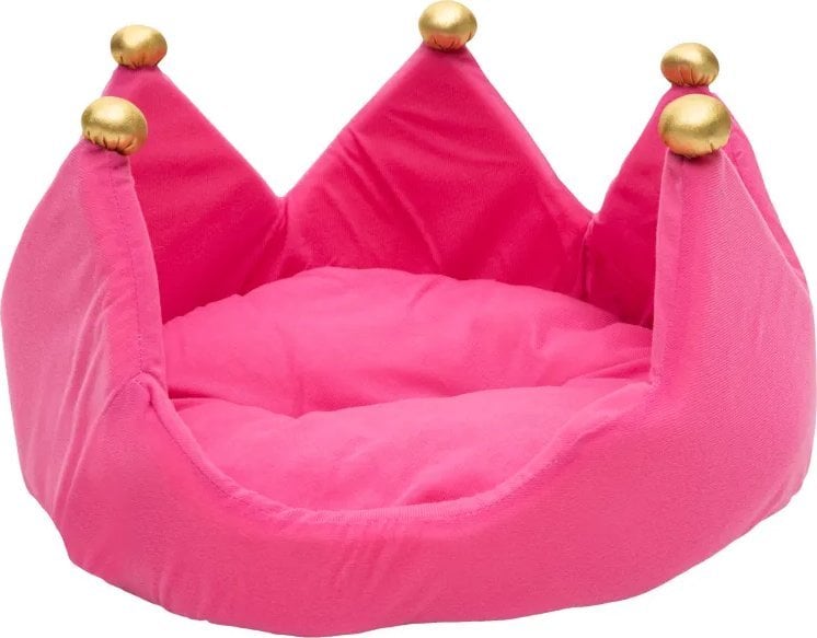 Barbo Toys Paw Love - Kronehundeseng - Valdemar (55 x 42 x 33 cm) - Lyserød