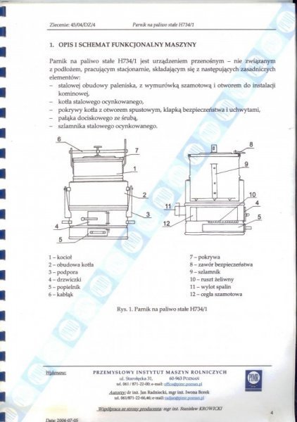 UN PARNIK 100 PALENISKO BEZ KOTŁA I POKRYWY (1 SZT)