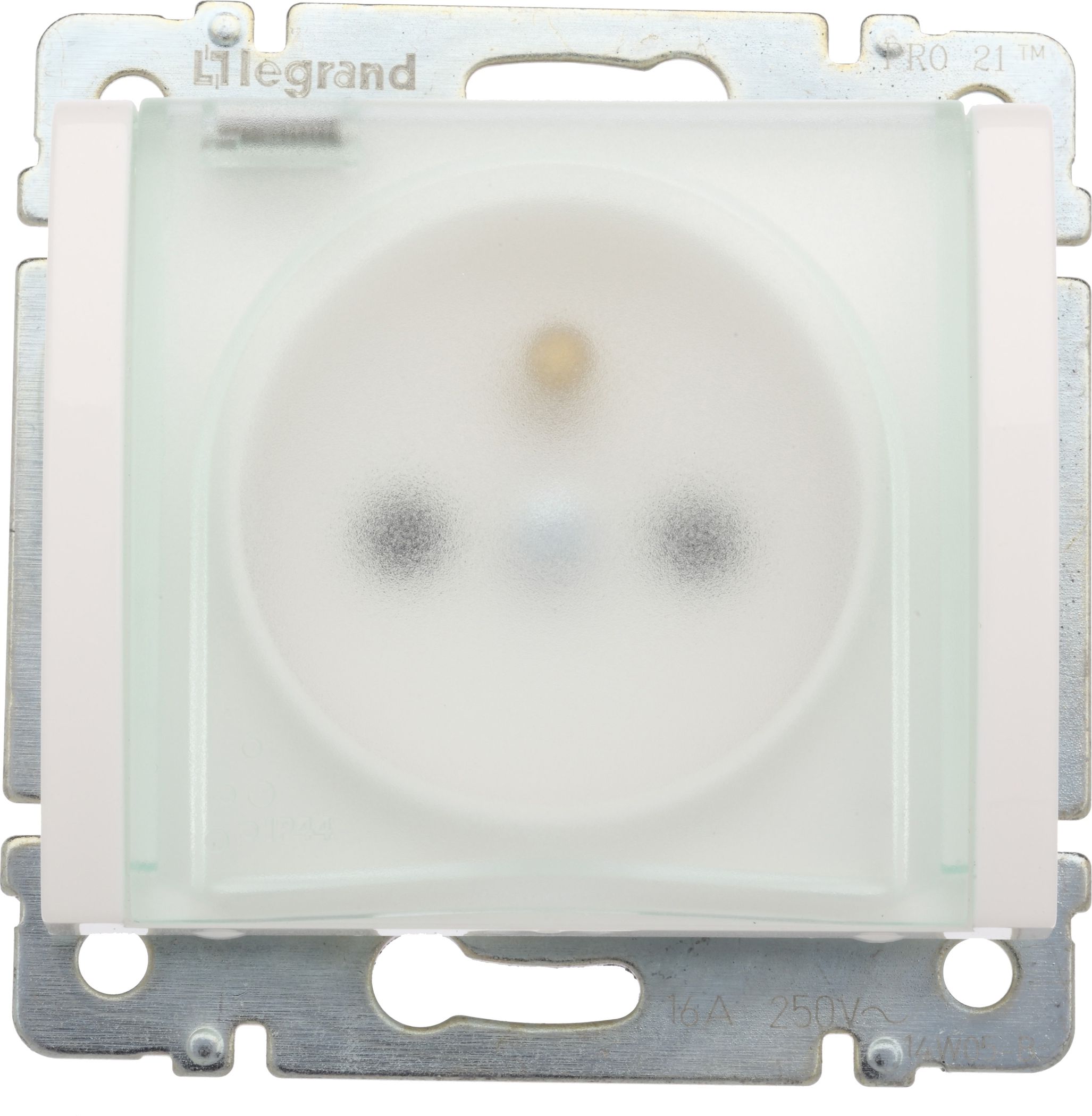 Legrand Gniazdo hermetyczne pojedyncze z/u 16A IP44 z klapką arctic - 775929
