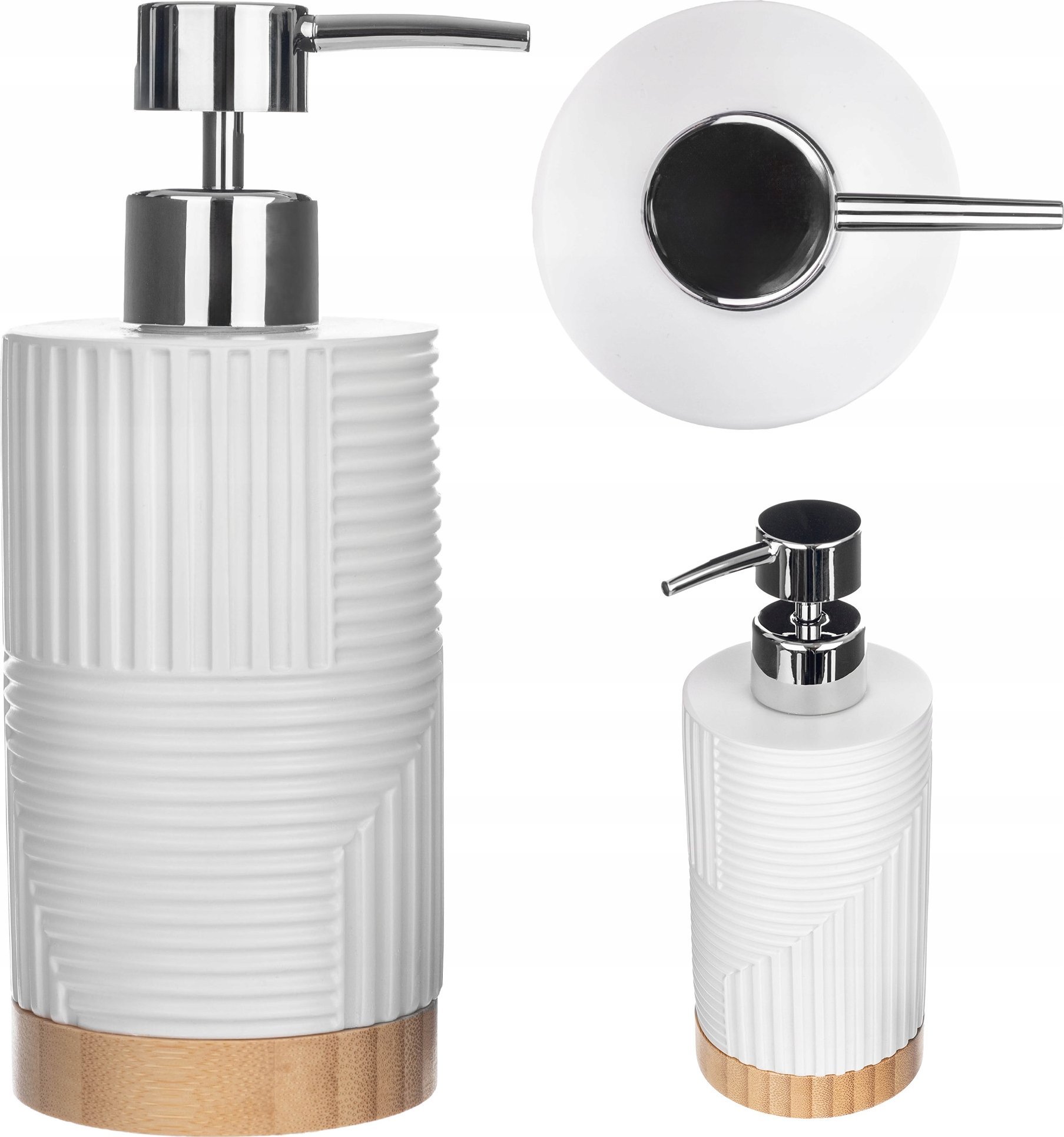 Dozownik do mydła Kadax KADAX Dozownik na mydło okrągły biały