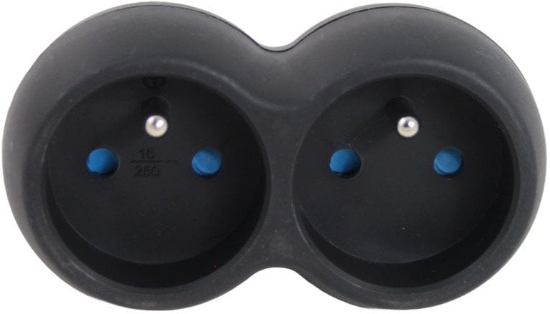 ELK312K Esperanza rozgałęźnik elektryczny 2 gn. czarny