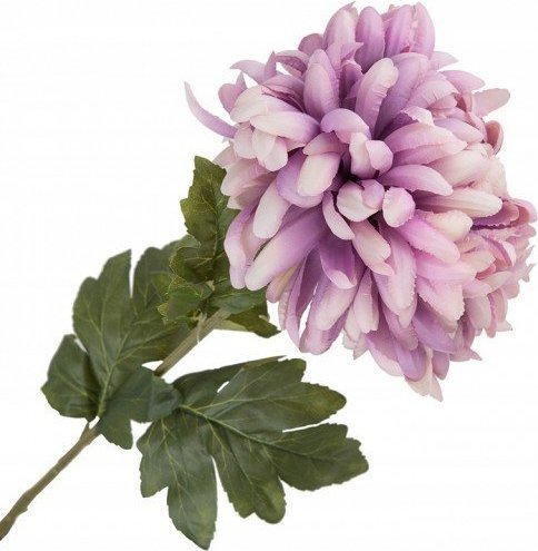 BTS Chryzantema z łodygą sztuczny kwiat duży 77 cm