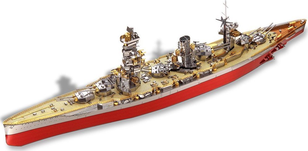Piececool Piececool Puzzle Metalowe Model 3D - Okręt Wojenny Fuso