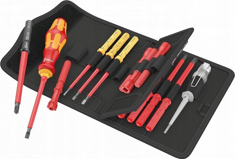 Wera 18-piece tool set for electricians WERA KK VDE