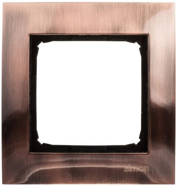Kontakt-Simon Ramka pojedyncza SIMON54 uniwersalna miedź rustykalna - DR1/36