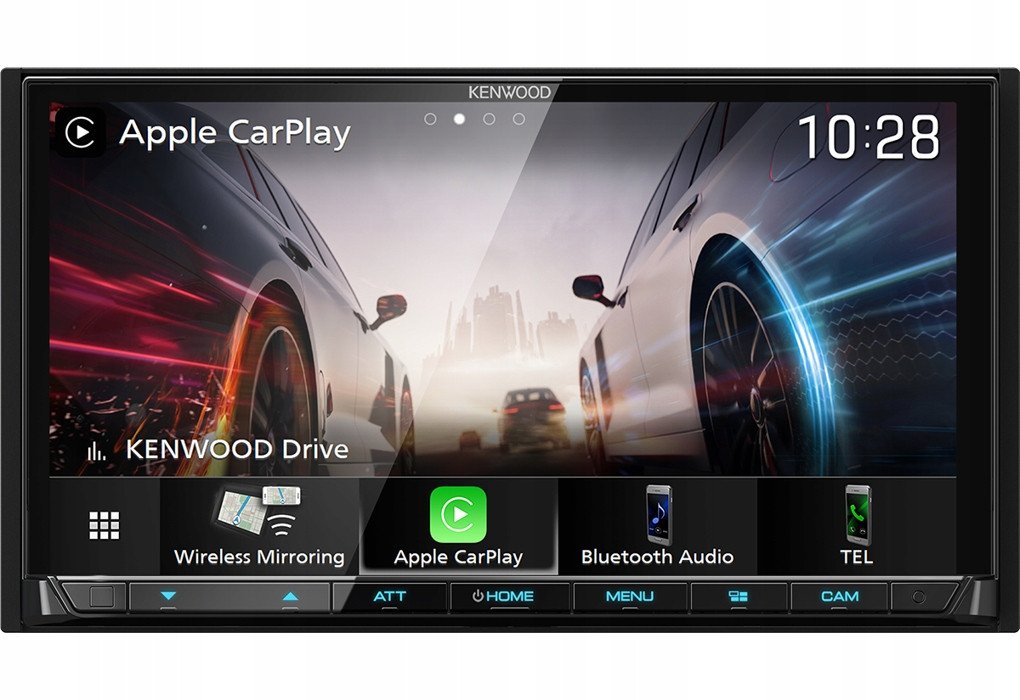 Kenwood Wyświetlacz samochodowy z radiem i nawigacją GPS 2-DIN Dab+