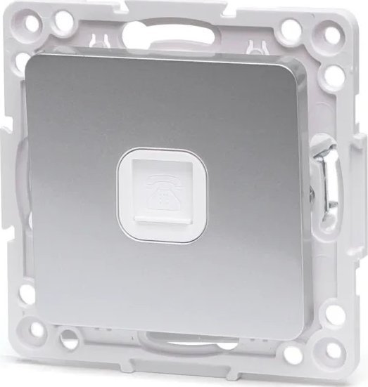 Aigostar Gniazdo telefoniczne pojedyncze typu niemieckiego/francuskiego Gniazdo telefoniczne pojedyncze typu niemieckiego/francuskiego