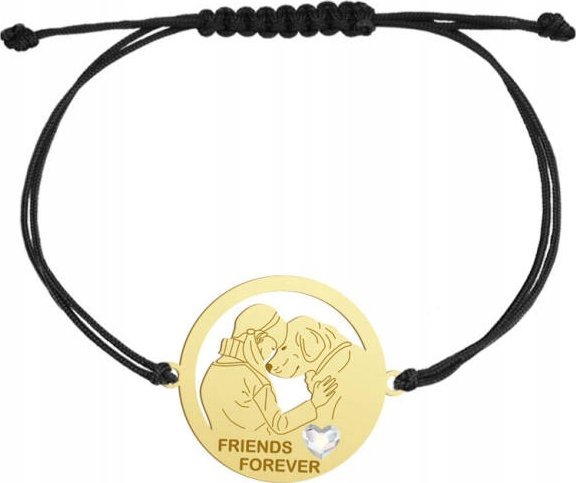 Radziszewska Jewellery Bransoletka FRIENDS FOREVER - DOG z kryształem