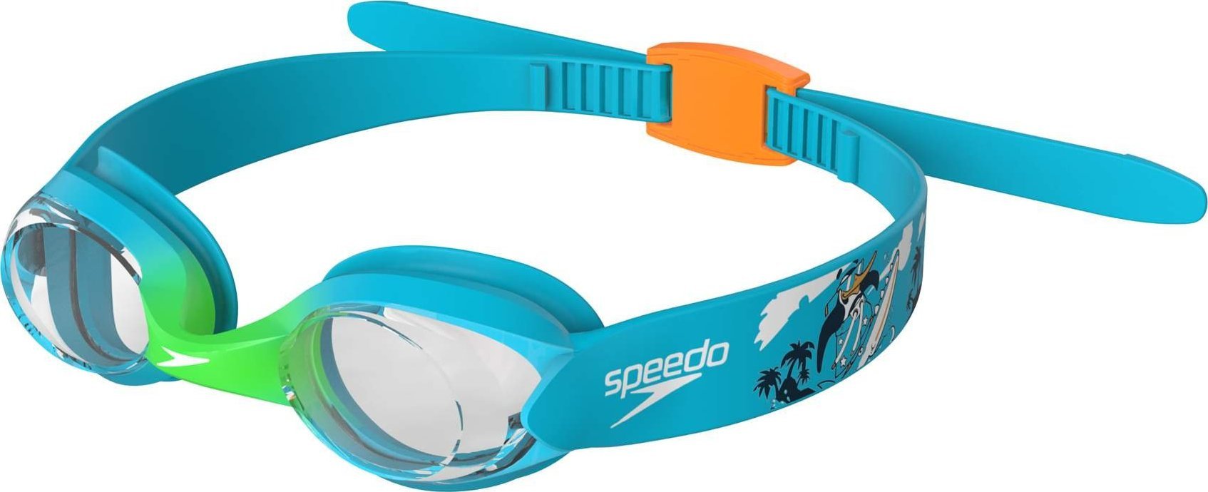 Speedo Okulary Pływackie Junior Illusion Blue/Green