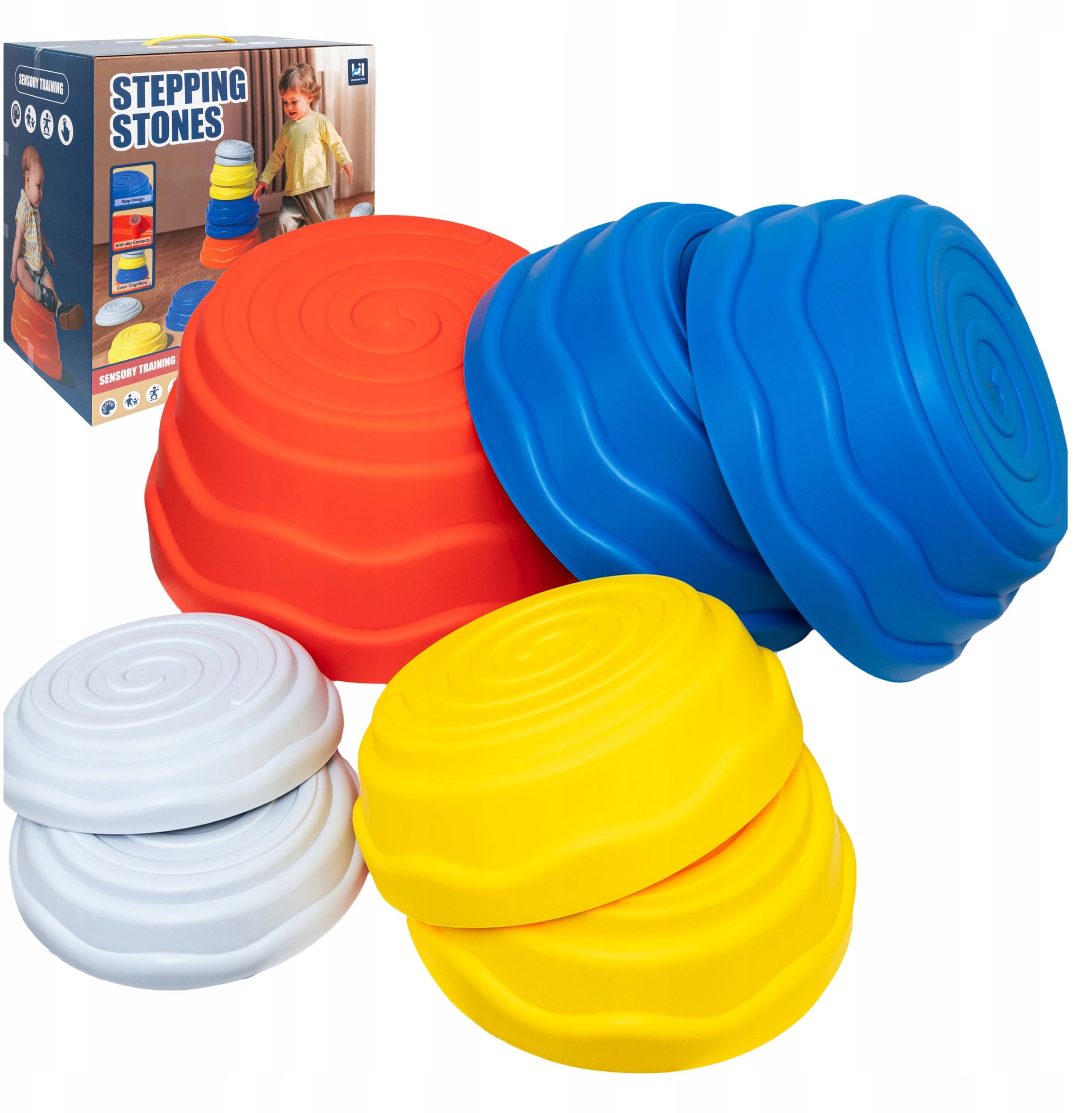 Kamienie Balansujące Dla Dzieci Ścieżka Sensoryczna Trening Równowagi 7 Szt