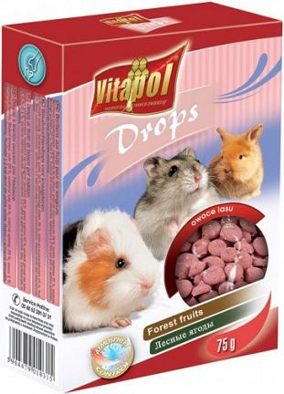 Vitapol DROPSY DLA GRYZONI OWOCE LASU 75g