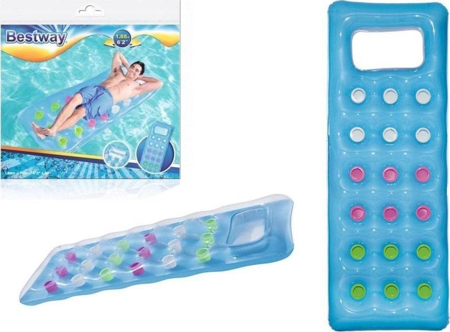 Bestway Dmuchany Materac Niebieski 188 x 71 cm Bestway 43040
