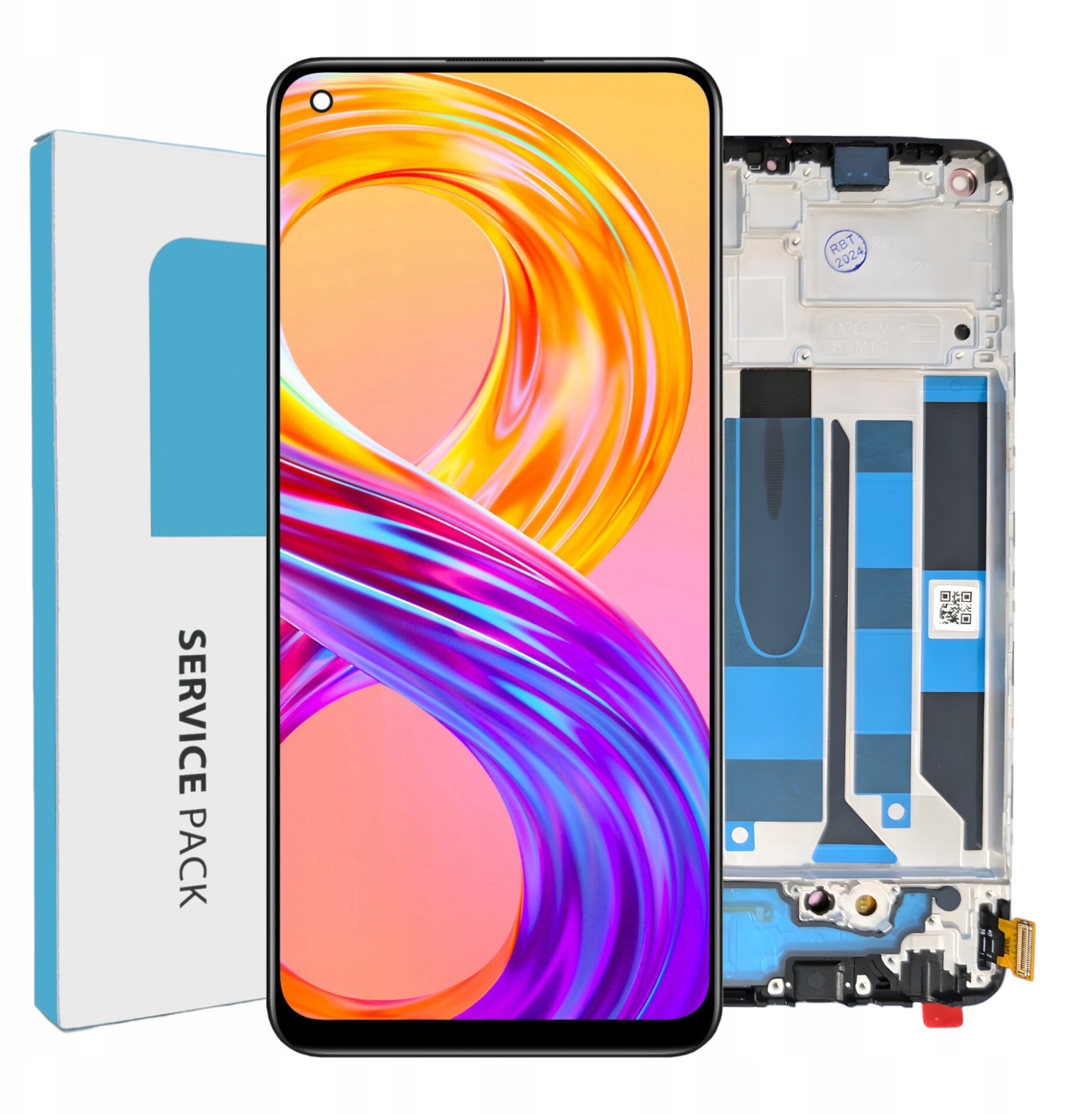 ORYGINAŁ WYŚWIETLACZ EKRAN LCD DO REALME 8 RAMKA RMX3085