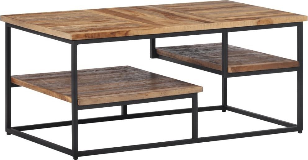 vidaXL Stolik kawowy, 90x50x39 cm, drewno tekowe z odzysku