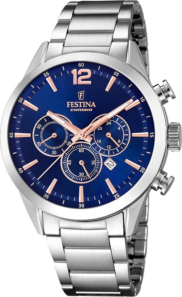 Zegarek Festina Zegarek męski Festina F20343-9 srebrny