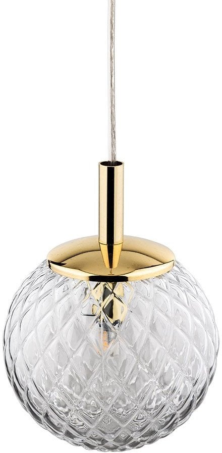 TK Lighting Cadix 759 lampa wisząca zwis 1x6W G9 transparentna/złota