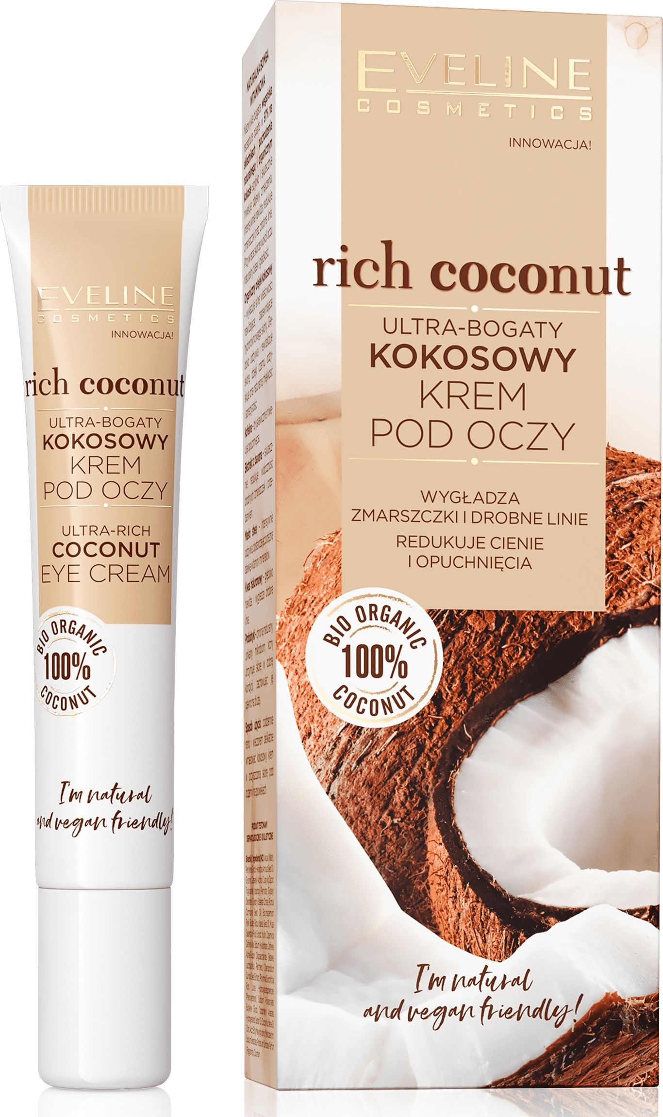 Eveline Rich Coconut kokosowy krem pod oczy ultra-bogaty 15ml