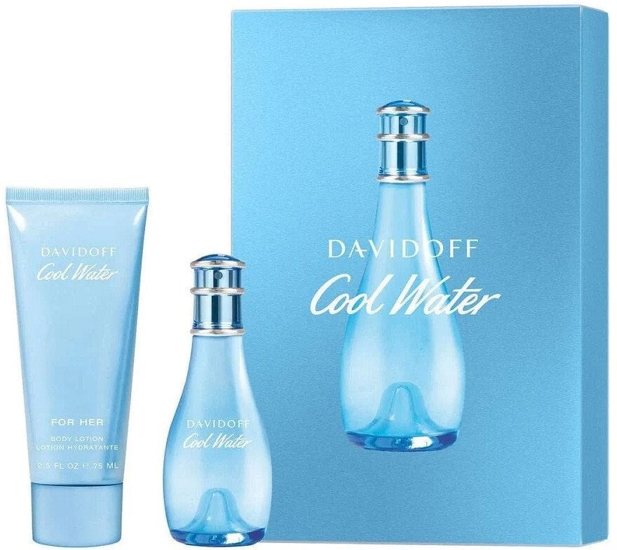Davidoff Cool Water Woman zestaw woda toaletowa spray 30ml + balsam do ciała 75ml