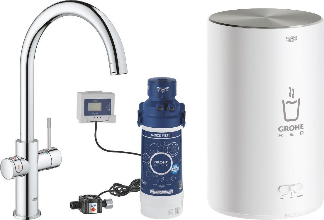 Bateria wannowa Grohe GROHE BATERIA RED DUO CHROM DO WODY GORĄCEJ bojler w rozmiarze M. 30083001